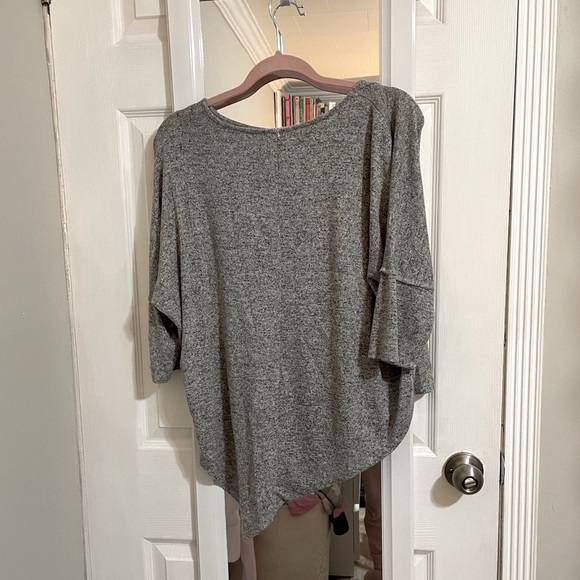 Jean Machine Grey Assymetrical Sweater - Picture 3 of 3